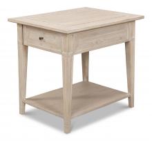 Sarreid 53304 - Ibiza Bungalow Side Table, Gray, Wood, 25"H 53304