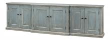 Sarreid 53311 - San Marco Bungalow Credenza, Distressed Blue, 122"W 53311