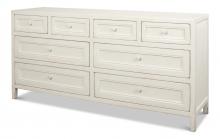 Sarreid 53461-3 - Ezra Sideboard, Antique White, 71"W 53461-3