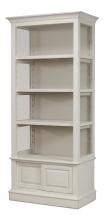 Sarreid 53608-3 - Zoey Display Cabinet, Antique White, 40"W 53608-3