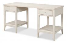 Sarreid 53618-3 - Ari Desk, Antique White, 63"W 53618-3