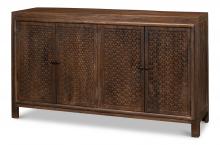 Sarreid 53648 - Battle Chainmail Sideboard, Brown, 64"W 53648