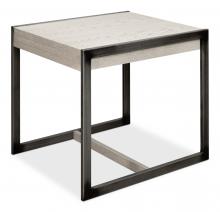 Sarreid 53671 - Covet Side Table, Ivory, Black, 24"H 53671