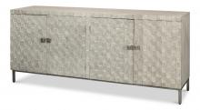 Sarreid 53823 - Cubist Sideboard, Gray Wash, 79"W 53823