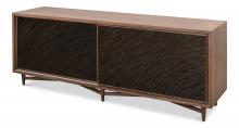 Sarreid 58-42 - Wave Media Unit, Brown, Wood, 76"W 58-42