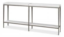 Sarreid 77-152-5 - Solaris Console, White, Iron Frame, 72"W 77-152-5