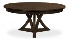 Sarreid 78-183-2 - Casual Jupe Dining Table, Large, Dark Oak, 64"W 78-183-2