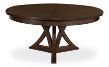 Sarreid 78-183-3 - Casual Jupe Dining Table, Large, Burnt Brown, 64"W 78-183-3