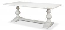 Sarreid R085-79 - Lionisio Dining Table, Medium, White, 84"W R085-79