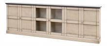 Sarreid R239-04T01 - Luciana Console, Gray Wash, Gray Top, 112"W R239-04T01