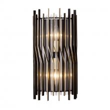 Varaluz 393W02MBFG - Park Row 2-Lt   Sconce - Matte Black/French Gold