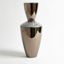 Global Views Company 1.10511 - Marta's Vase - Bronze Reactive Blue - Tall