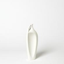 Global Views Company 1.10681 - Indentation Vase - Matte White - Small