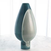 Global Views Company 1.10794 - Two Tone Pod Vase - Azure - Tall