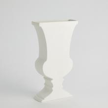 Global Views Company 1.10821 - Classic Sliced Urn - Matte White