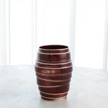 Global Views Company 1.10834 - Layered Vase - Oxblood - Wide