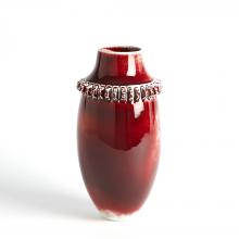 Global Views Company 1.10837 - Ruffle Vase - Oxblood - Small