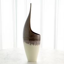 Global Views Company 1.10842 - Curved Vase - Amethyst Drip - Tall Stem