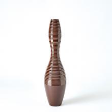 Global Views Company 1.10873 - Ribbed Vase - Garnet - Small