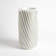 Global Views Company 3.31525 - Radiator Swirl Vase - Matte White - Large