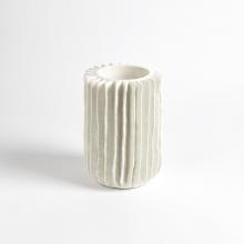 Global Views Company 3.31526 - Radiator Swirl Vase - Matte White - Small