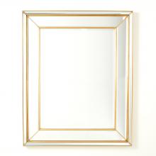 Global Views Company 3.31577 - Bevel on Bevel Mirror - Gold Leaf