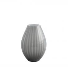 Global Views Company 3.31623 - Cased Glass Stripe Vase - Grey - Small