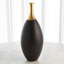 Global Views Company 3.31638 - Dipped Golden Crackle/Black Slender Vase - Large