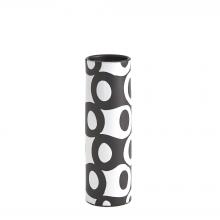 Global Views Company 3.31648 - Black/White Circles Vase - Small