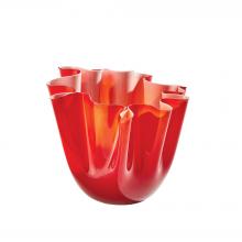 Global Views Company 3.31766 - Handkerchief Vase - Deep Red - Large