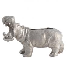 Global Views Company 8.82941 - Hippo Planter - Silver