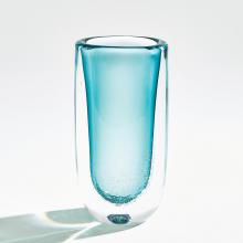 Global Views Company 6.60586 - Micro Bubble Vase - Azure - Large