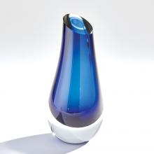 Global Views Company 7.30219 - Slant Vase - Blue - Large