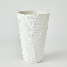 Global Views Company 7.30221 - Chip Vase - Matte White - Tall