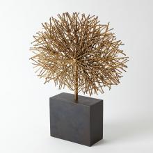 Global Views Company 7.80557 - Tumble Weed Sculpture - Gold Leaf - Large