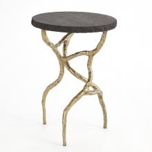 Global Views Company 7.80660 - Root Table - Faux Brass with Black Marble