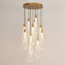 Global Views Company 7.80678 - Round Layered Raindrop Chandelier