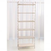 Global Views Company 7.90512 - Spike Etagere - Antique Nickel with White Marble