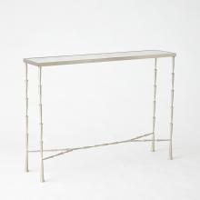 Global Views Company 7.90514 - Spike Console - Antique Nickel with White Marble Top