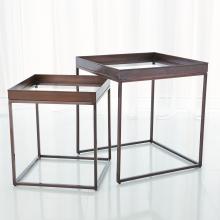 Global Views Company 7.90782 - S/2 Perfect Nesting Tables - Bronze