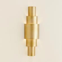 Global Views Company 7.91208-HW - Babylon Sconce - Antique Brass - HW