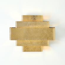 Global Views Company 7.91497-HW - Rectangular Babylon Sconce - Shiny Brass - HW