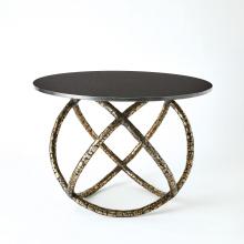 Global Views Company 7.91528 - Astro Table - Antique Brass with Black Granite