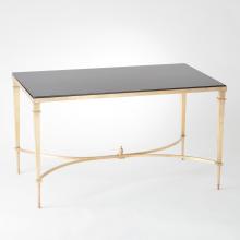 Global Views Company 8.80035 - French Square Leg Cocktail Table - Brass