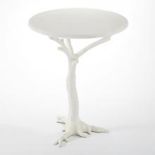 Global Views Company 8.81027 - White Faux Bois Side Table