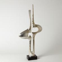 Global Views Company 8.82523 - Brother and Sister Sculpture - Silver Leaf