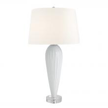 Global Views Company 8.82853 - Teardrop Glass Lamp - White