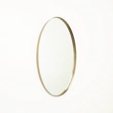 Global Views Company 8.82875 - Elongated Oval Mirror - Brass - Small