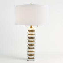 Global Views Company 8.82882 - Marble Stack Lamp - White