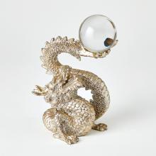 Global Views Company 8.83053 - Dragon Holding Sphere - Silver Leaf